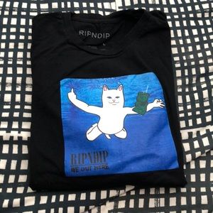 Black rip n dip t-shirt lord nermal